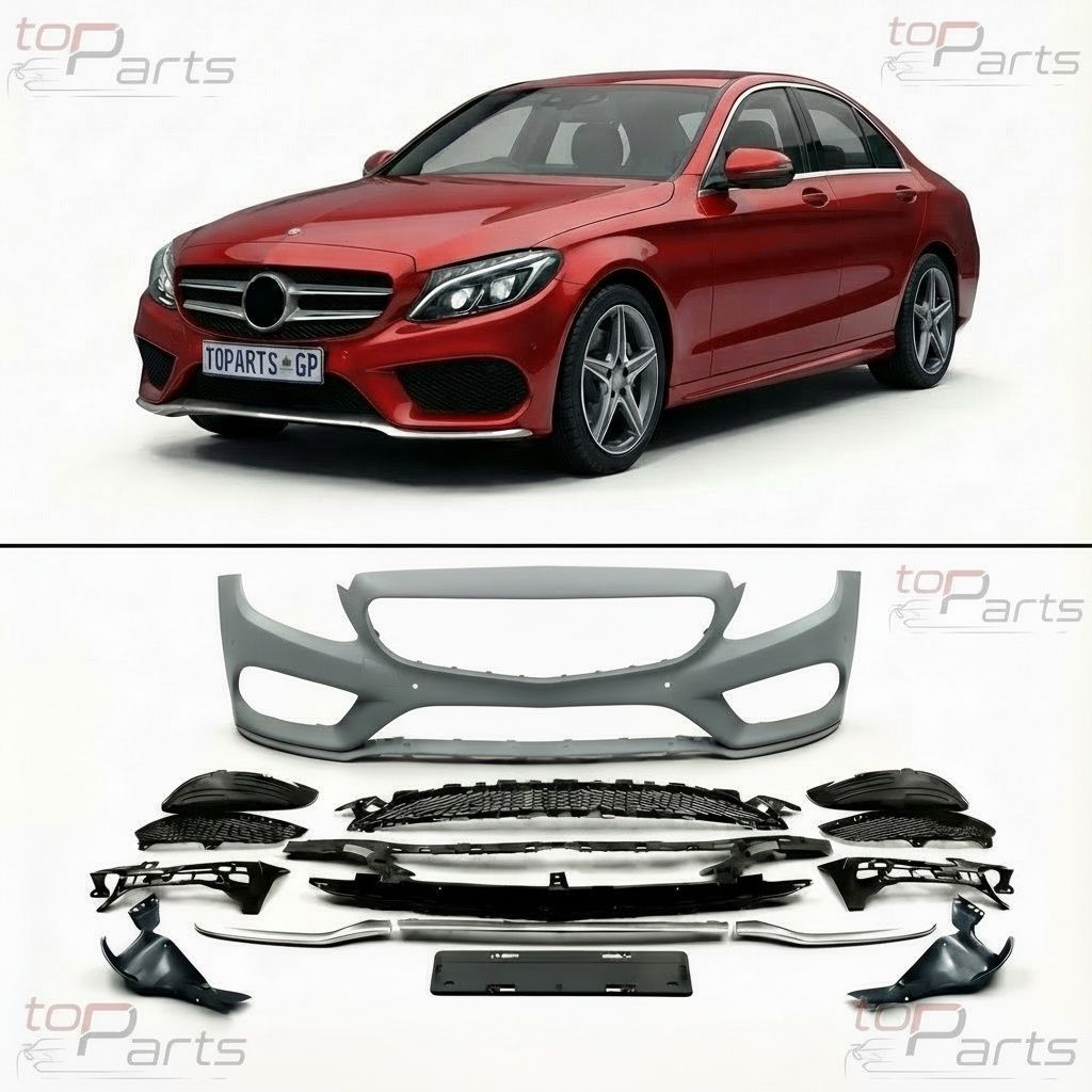 Bumper Complete Front W205 P/F AMG for Mercedes-Benz C-Class