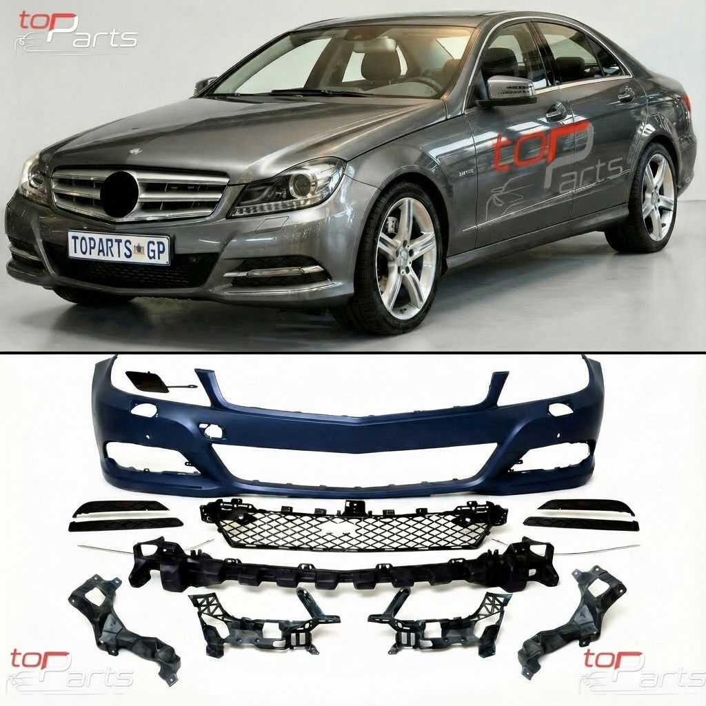 Bumper Complete Front W204 F/L Classic for Mercedes-Benz C-Class