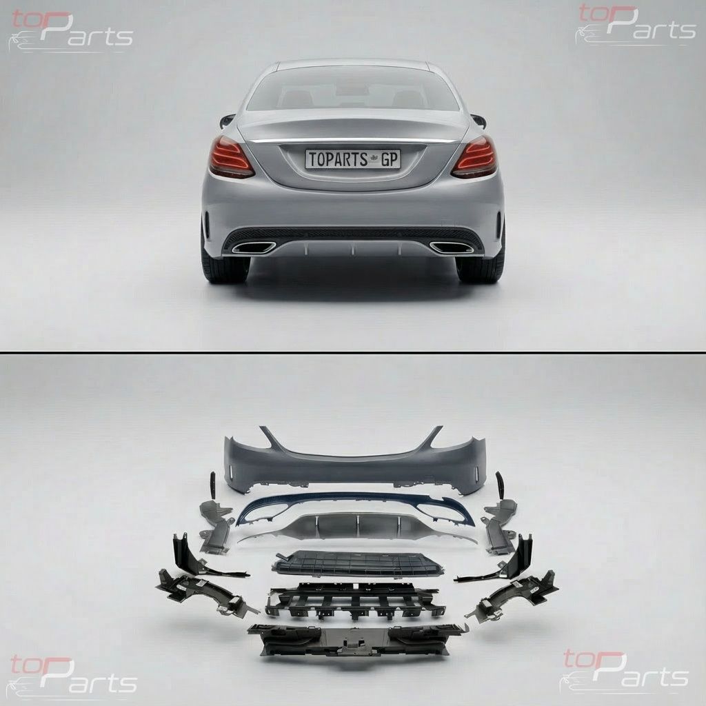 Bumper Complete Rear W205 P/F for Mercedes-Benz C-CLASS